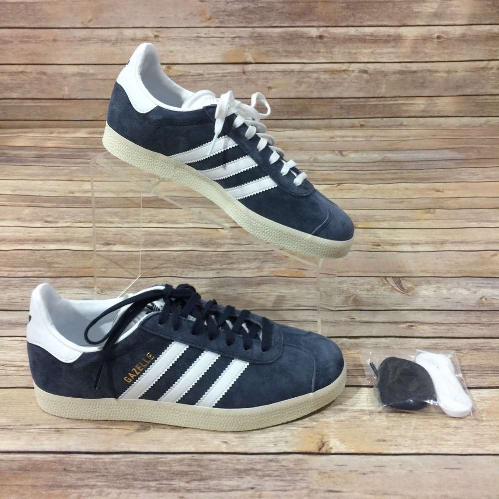 ADIDAS Women 7.5 Gazelle Sneakers Blue White Shoes